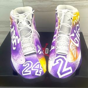 CUSTOM Jordan 13 Retro Lakers 2019 - Men’s size 14 Kobe & GG Tribute